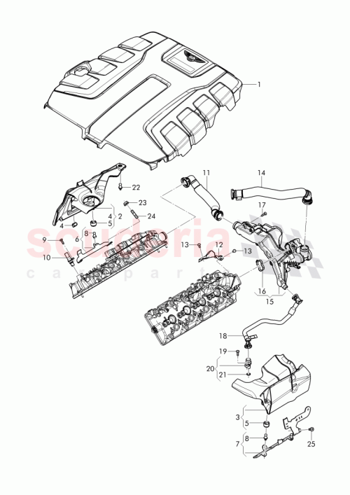 Part Diagram for Bentley 4M0 103 926 B