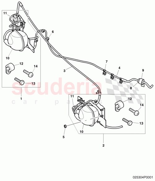 Part Diagram for Bentley 3W0 253 674 G