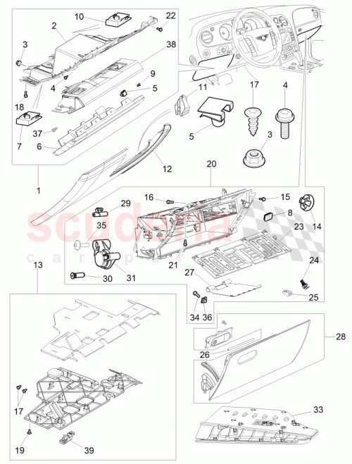 Part Diagram for Bentley 3W0861815B