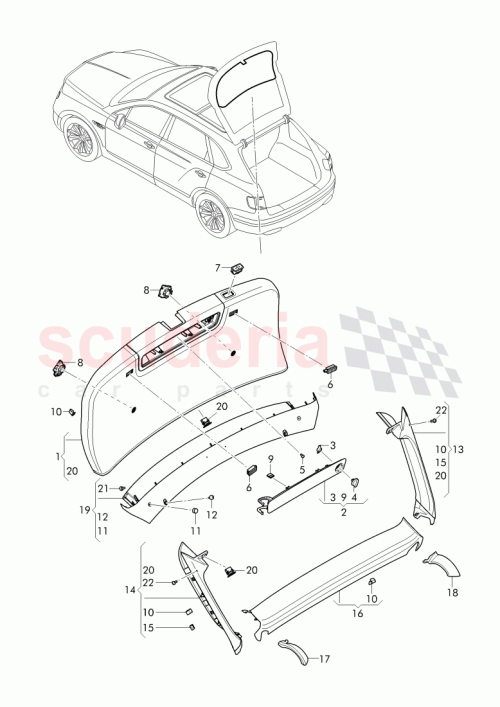 Part Diagram for Bentley 6K0 867 331 B