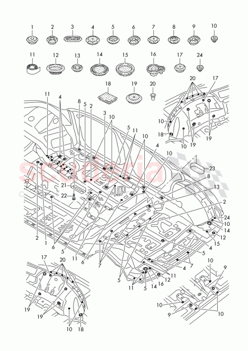 Part Diagram for Bentley 7L0 899 187