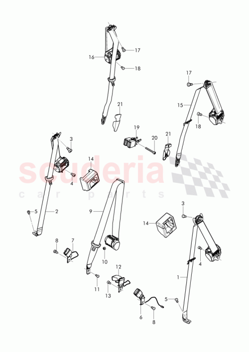 Part Diagram for Bentley 4M0 857 789