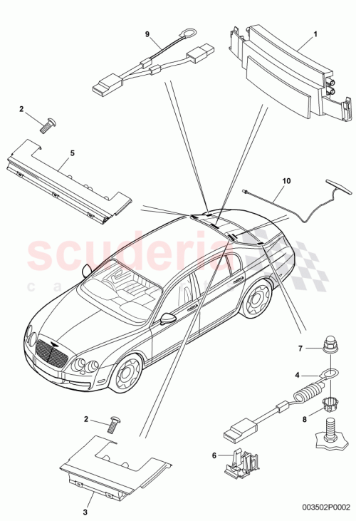 Part Diagram for Bentley 3W0 035 507 B