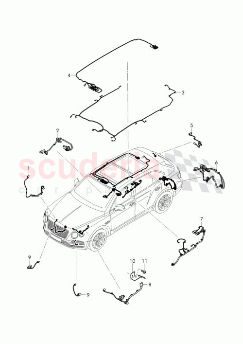 Part Diagram for Bentley 4M0 971 124 A
