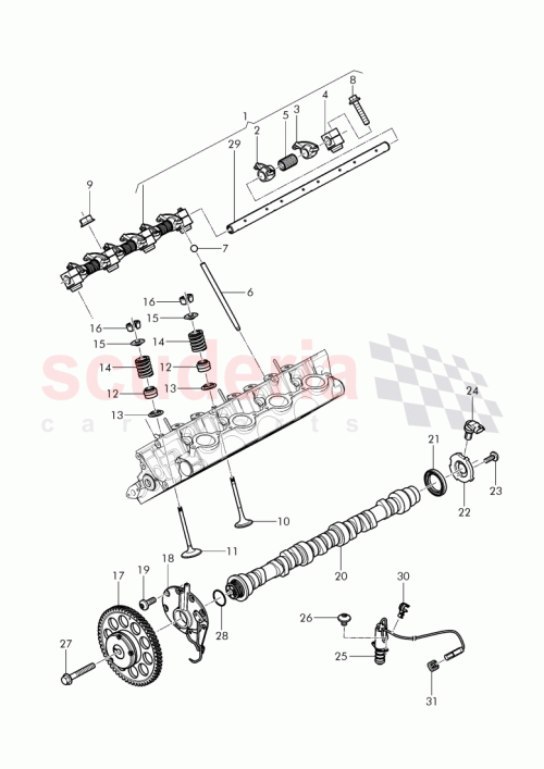 Part Diagram for Bentley 07V 109 101 C