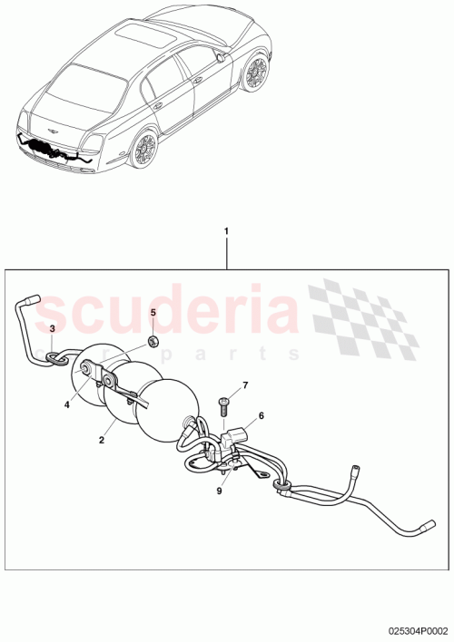 Part Diagram for Bentley N90633102