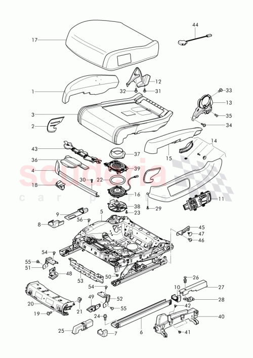 Part Diagram for Bentley 3W3 881 404 AF