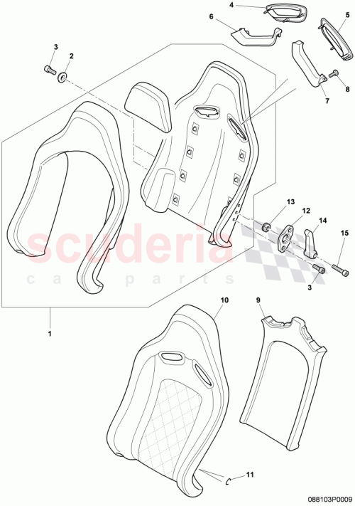 Part Diagram for Bentley 3W7881634