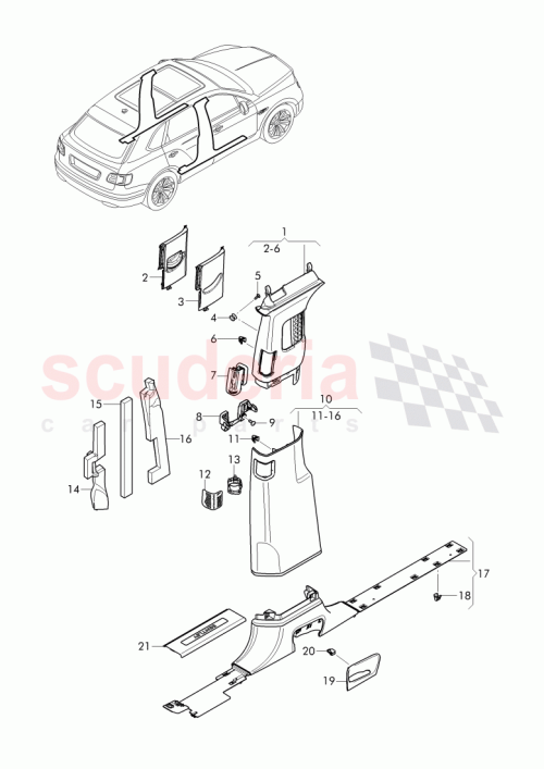 Part Diagram for Bentley 36A 857 448