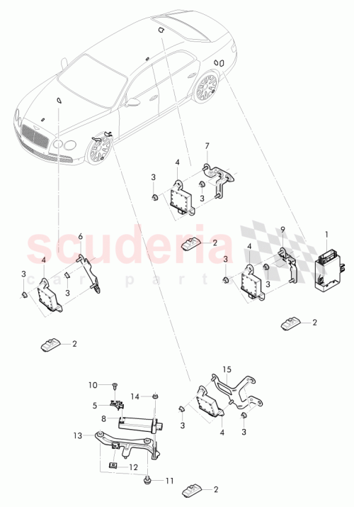 Part Diagram for Bentley 3W0 907 907