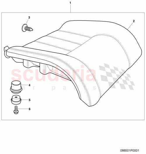 Part Diagram for Bentley 3W3 885 405 E