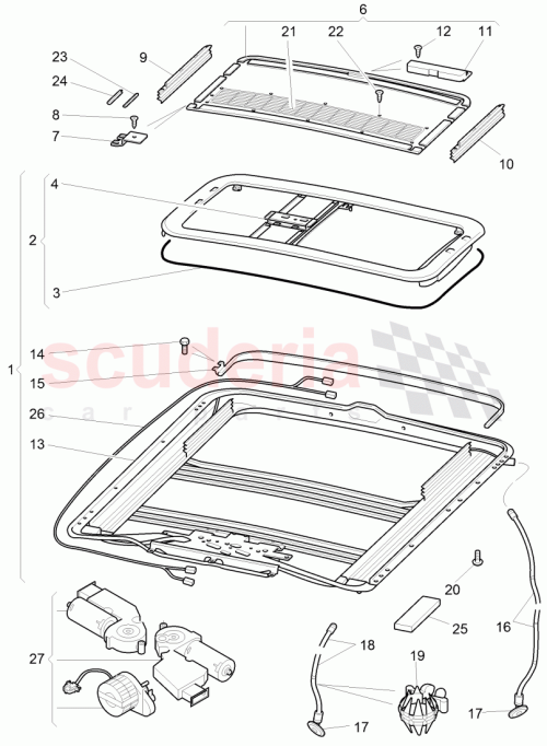 Part Diagram for Bentley 3W5877093