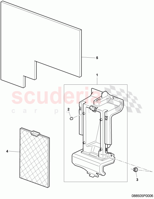 Part Diagram for Bentley 3W8886335