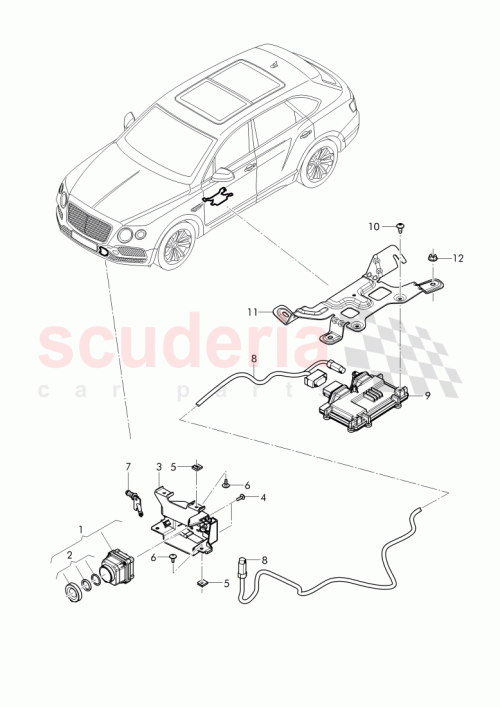 Part Diagram for Bentley 36A 971 067 AA