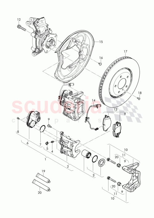 Part Diagram for Bentley 4M0 615 601 N