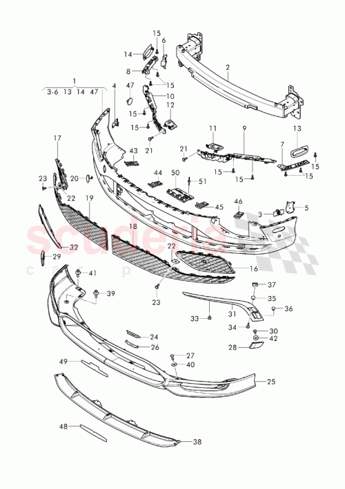 Part Diagram for Bentley 3W3 807 590