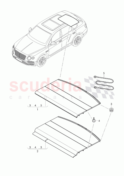 Part Diagram for Bentley 3Y5 857 635