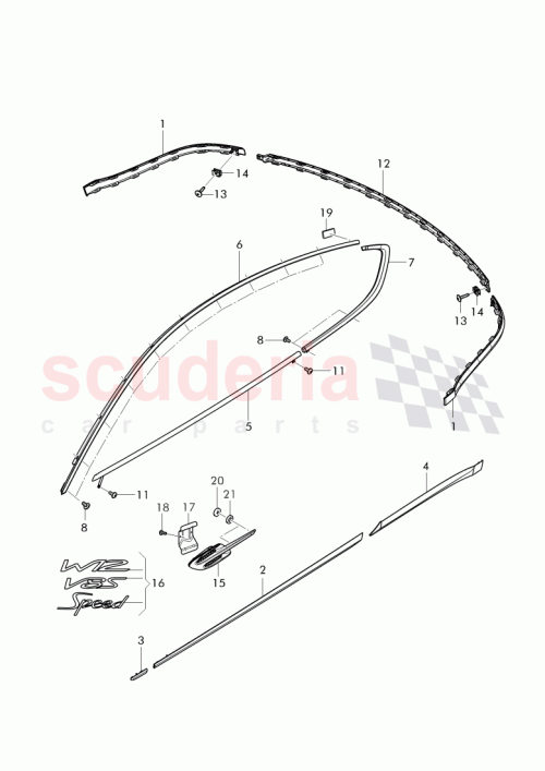 Part Diagram for Bentley 3W3 821 274 B