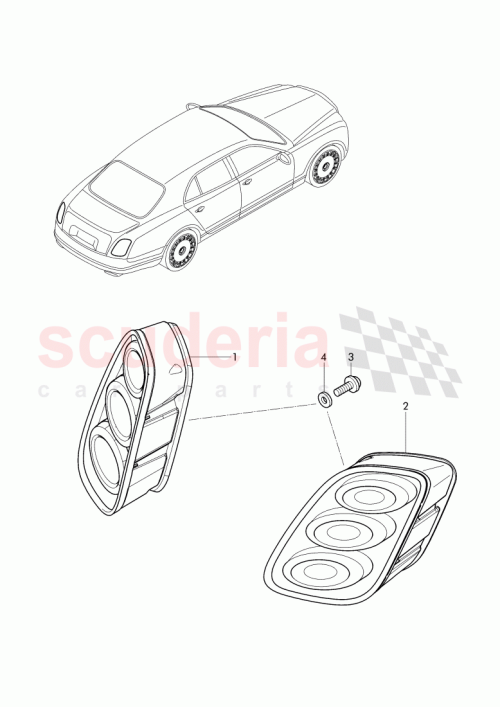 Part Diagram for Bentley 3Y0 945 095 AG