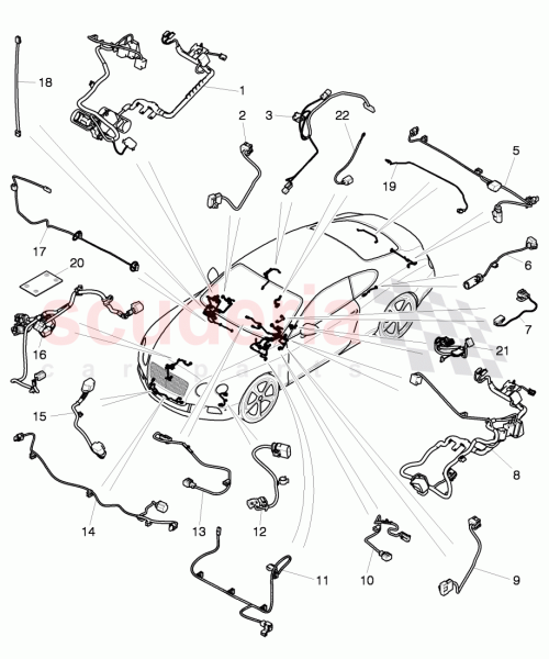 Part Diagram for Bentley 3W3971039C