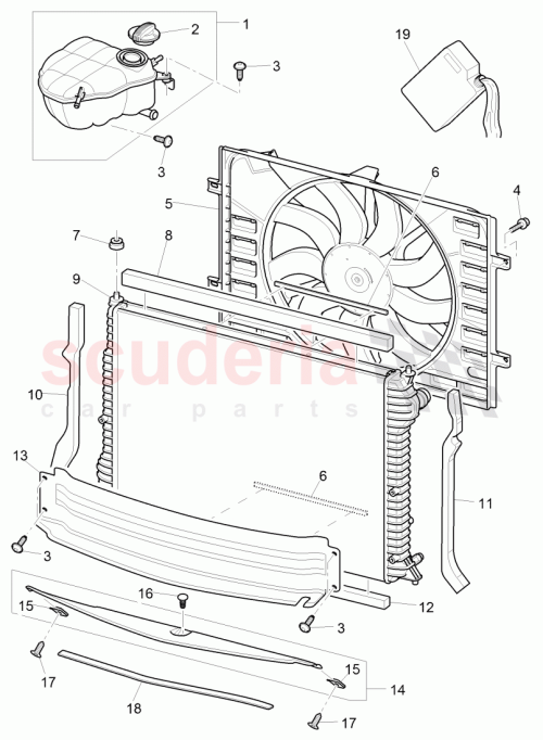 Part Diagram for Bentley 3W0121281K