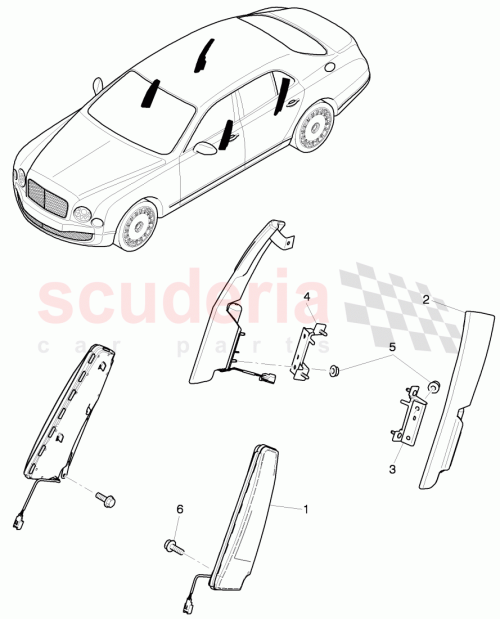 Part Diagram for Bentley 3Y5880442C