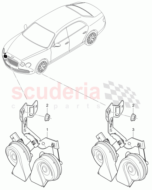 Part Diagram for Bentley 4W0 951 167