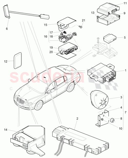 Part Diagram for Bentley 3D0959933P