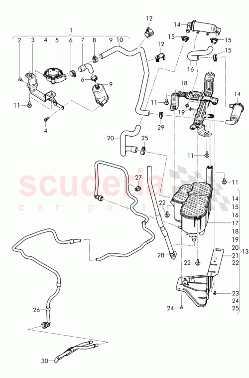 Part Diagram for Bentley 4Z7 721 697 A