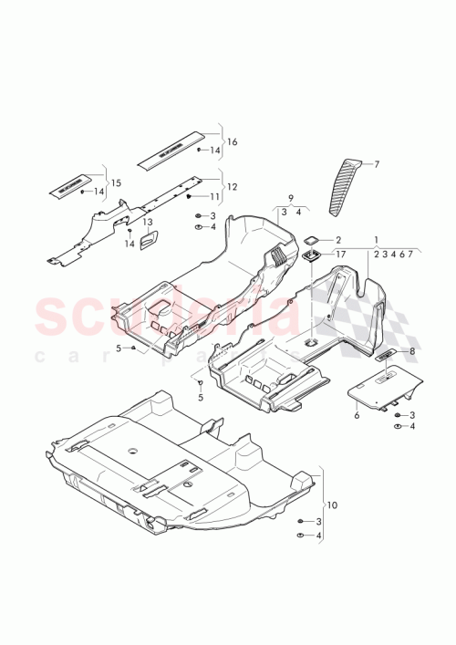 Part Diagram for Bentley 36C 863 704 C