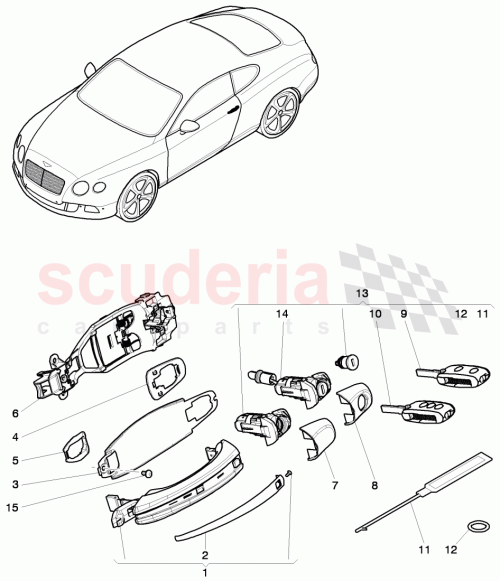 Part Diagram for Bentley 3W0 800 373 CL