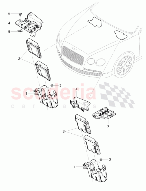 Part Diagram for Bentley 07C 907 309