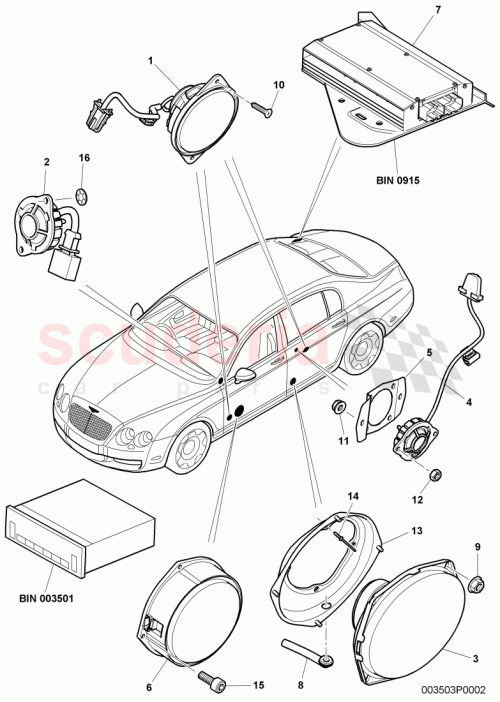 Part Diagram for Bentley 3W5 035 456 B