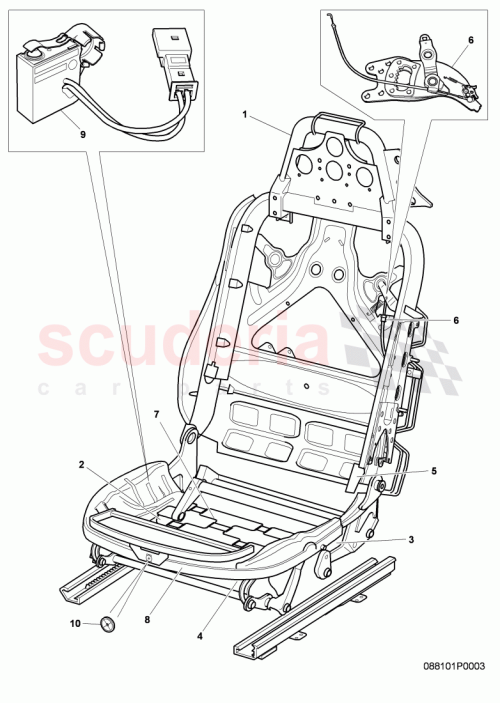 Part Diagram for Bentley 3W3 881 682 AB
