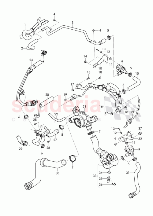 Part Diagram for Bentley 06A919501A