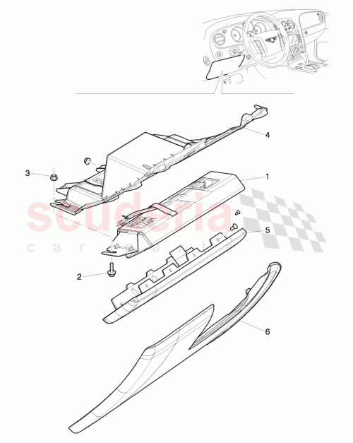 Part Diagram for Bentley 3W1880841C