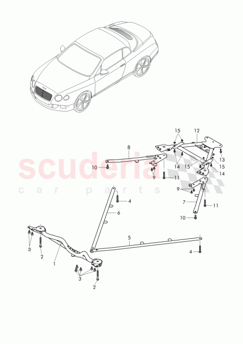 Part Diagram for Bentley 3W7802359