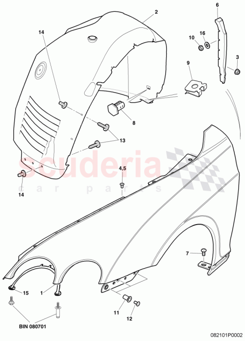 Part Diagram for Bentley 3W5 809 957 B
