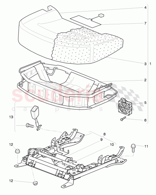 Part Diagram for Bentley 3D5885111G