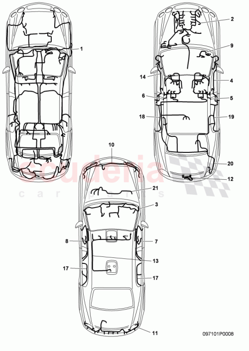 Part Diagram for Bentley 3W5971104D