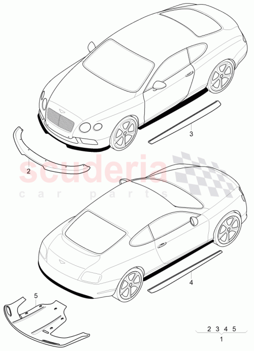 Part Diagram for Bentley 3W8 071 611 A