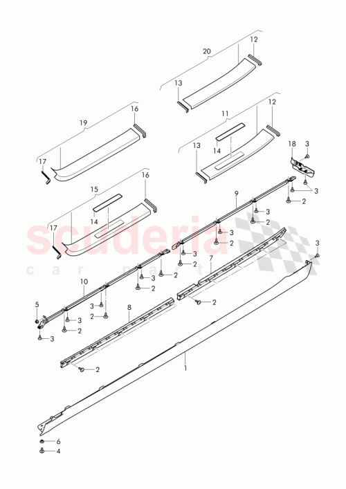 Part Diagram for Bentley 3W8 853 714 AC