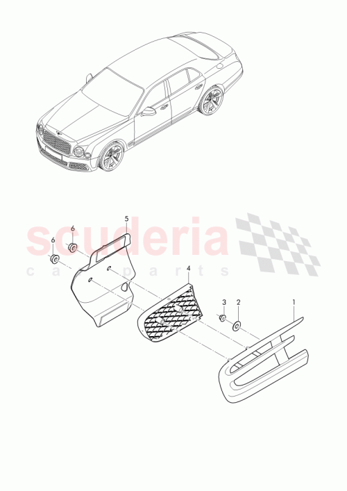 Part Diagram for Bentley 3Y0821657G