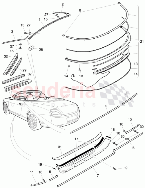Part Diagram for Bentley 3W7 853 537 AC
