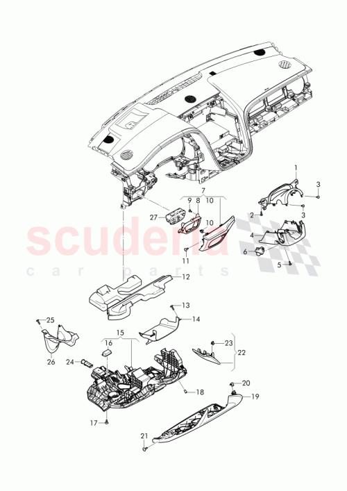 Part Diagram for Bentley 36B 857 881 B