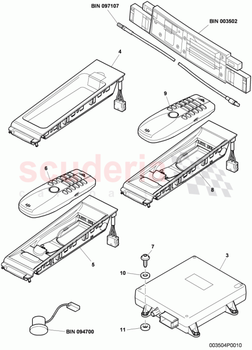 Part Diagram for Bentley 3W0035721F