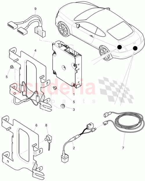 Part Diagram for Bentley 3W0998343