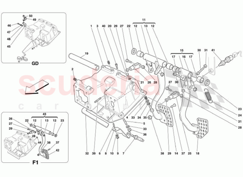 Part Diagram for Ferrari 129954