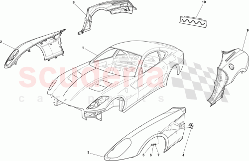 Part Diagram for Ferrari 68058911