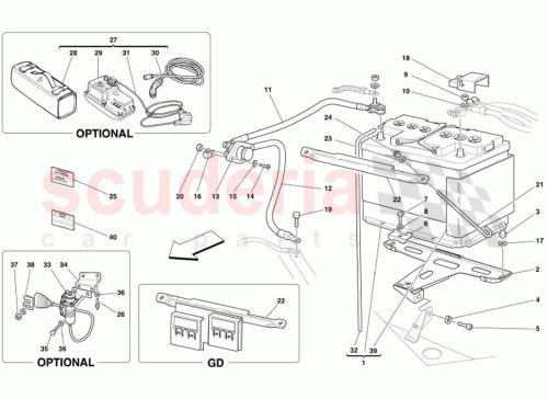 Part Diagram for Ferrari 62738200